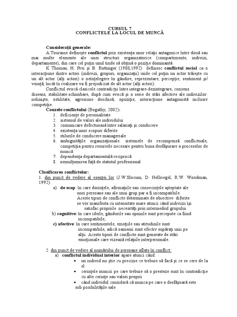 Conflictele La Locul de Munca | PDF