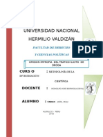 OMISION IMPROPIA DEL Tráfico Ílicito de Drogas