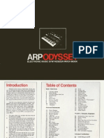 Arp Odyssey PatchBook
