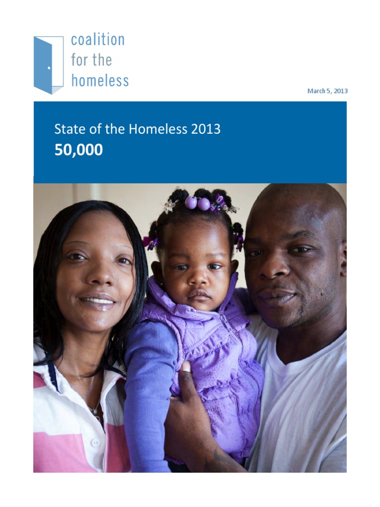 State of The Homeless 2013 | PDF | Homelessness | Affordable Housing