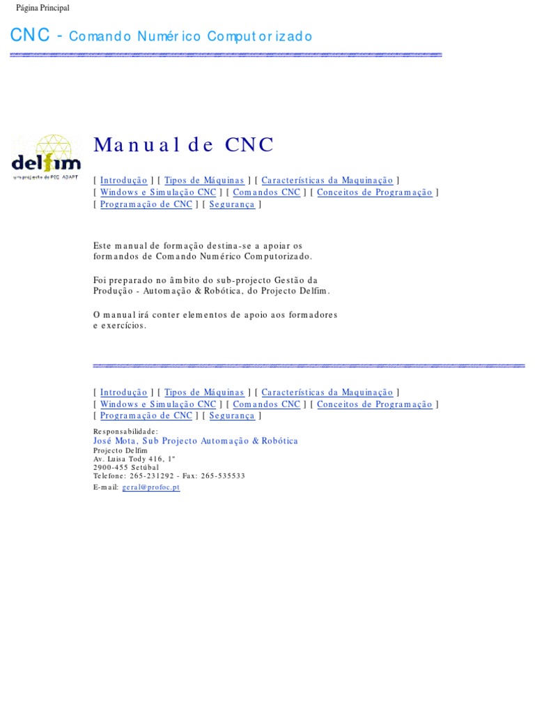 Manual De Cnc Download Grátis Pdf Máquina Ferramenta Programa De