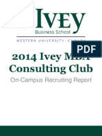 2014 Ivey MBA Consulting Club: On-Campus Recruiting Report