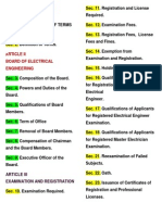 Article Ii Board of Electrical Engineering: Article Iii Examination and Registration