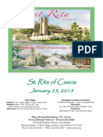 St. Rita Parish Bulletin 1/125/2015