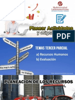 Clase Planear Actividades Tema 3er Parcial Recursos Humanos