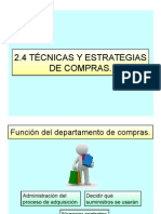 Técnicas y Estrategias de Compras y Medición Del Desempeño de La Cadena