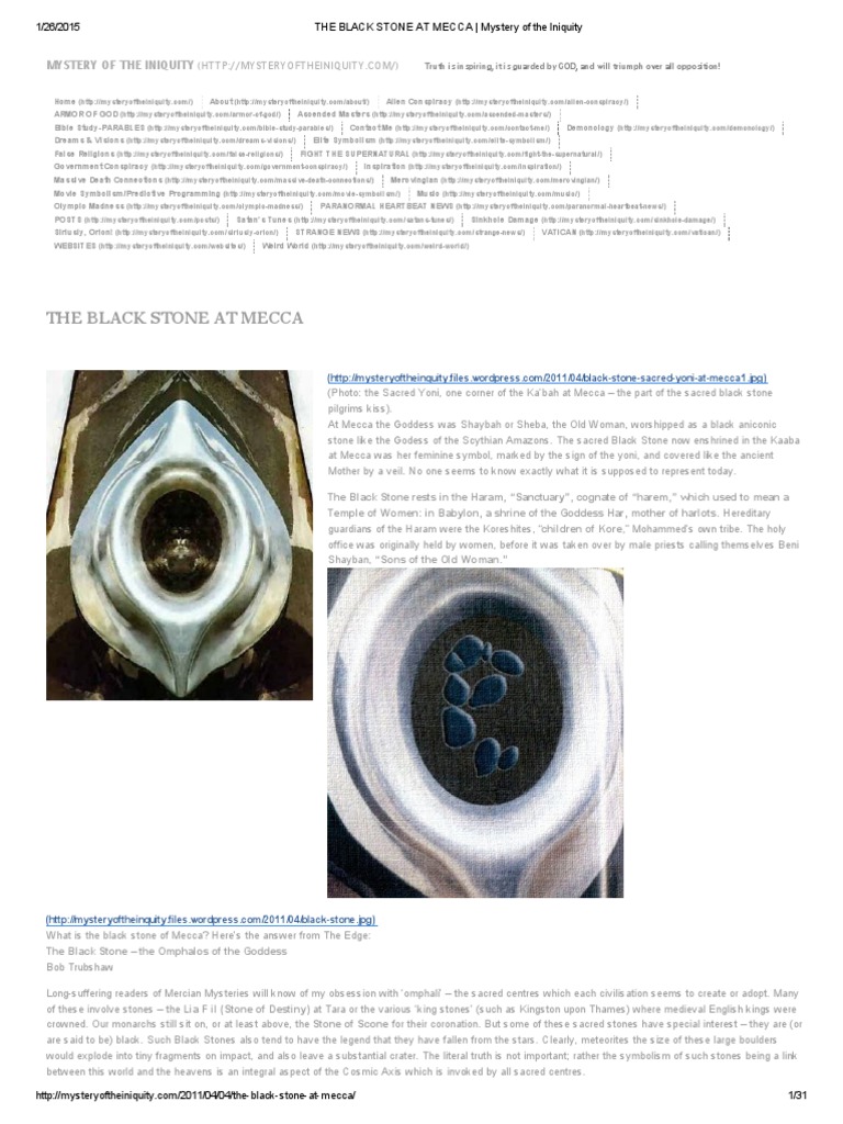 The Black Stone at Mecca PDF Muhammad Arabic