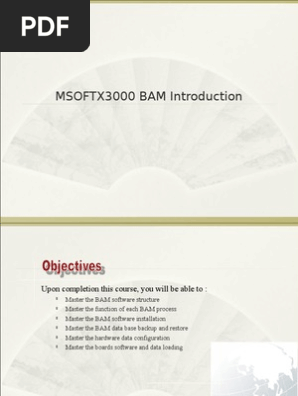 1 . MSOFTX3000 BAM Introduction.ppt