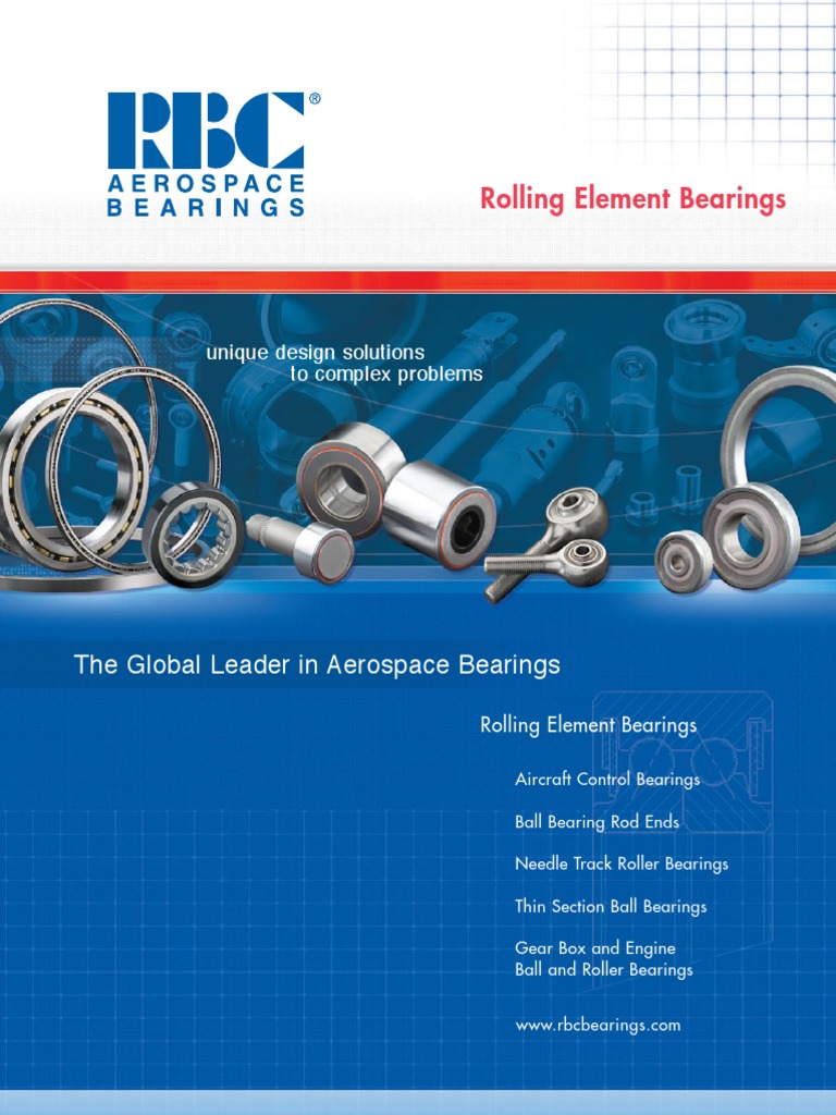 RBC Rolling Element Bearings  PDF Bearing (Mechanical) Aerospace