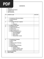 Comparative Study of BS of Two Electronic Company