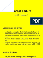 Unit 5 Market Failure Lesson 1