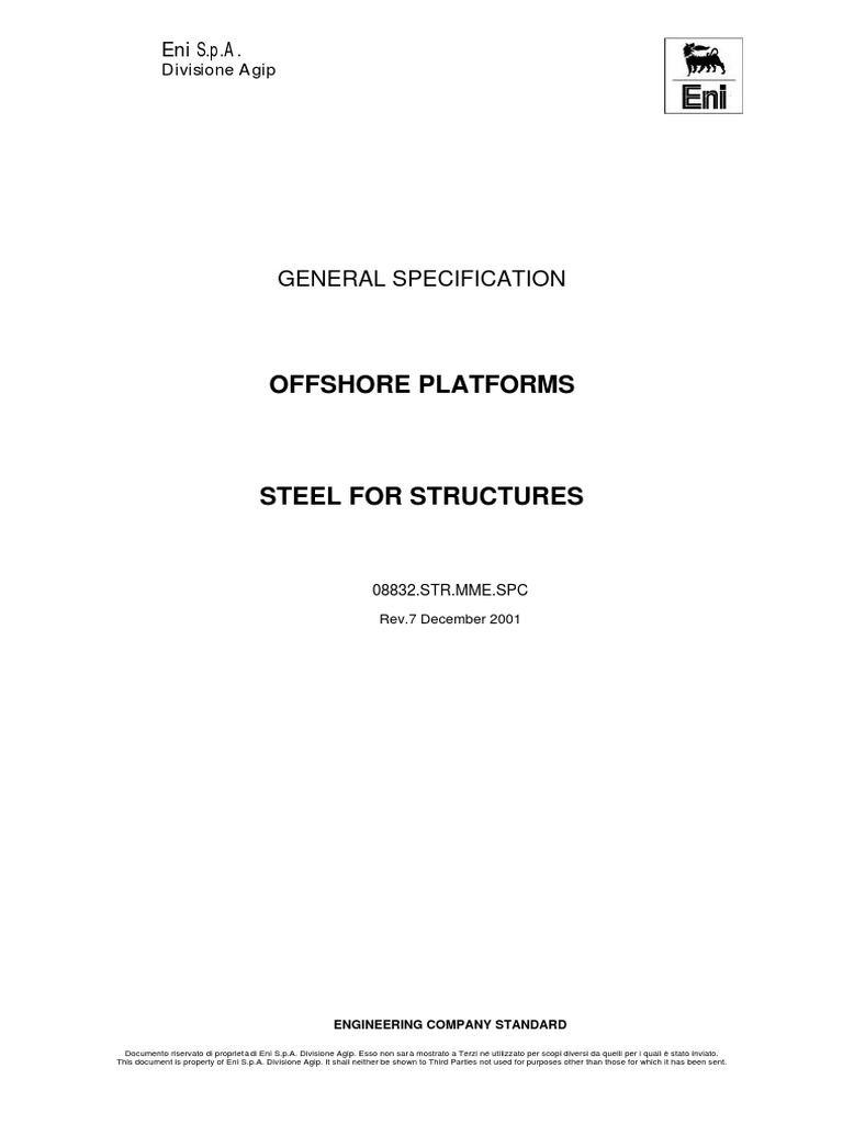 Offshore Steel Specification Standards | PDF | Structural Steel | Pipe ...