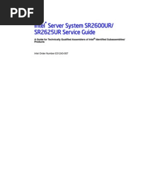 E51243 007 Sr2600ur Sr2625ur Sg Electrostatic Discharge Hard