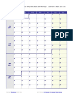 Thermowell Scheduling Calendar