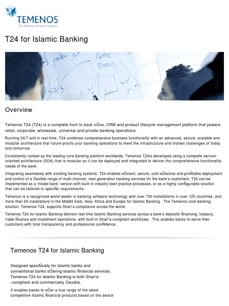 T24 For Islamicbanking | PDF | Islamic Banking And Finance | Banks