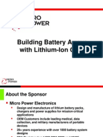 Building Battery Arrays With Lithium-Ion Cells