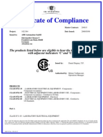 CSA Certificate ACX