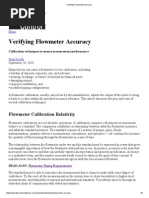 Verifying Flowmeter Accuracy