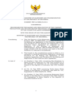 Regulation of The Minister of Manpower and Transmigration No 16 2011