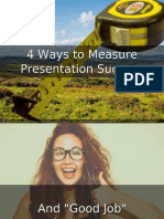 4 Ways to Measure Your Presentation