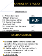 Indian Exchange Rate Policy
