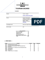 Tourism Degree: ACADEMIC YEAR 2014/2015
