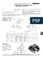 Valvulas Direcionais Comando Manual Monobloco Serie BF
