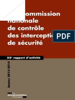 CNCIS-22e Rapport d'Activité 2014