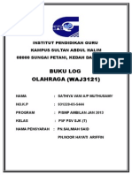 Buku Log OLAHRAGA (WAJ3121) : Institut Pendidikan Guru Kampus Sultan Abdul Halim 08000 Sungai Petani, Kedah Darul Aman