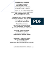 A Mi Querido Colegio - Poesia