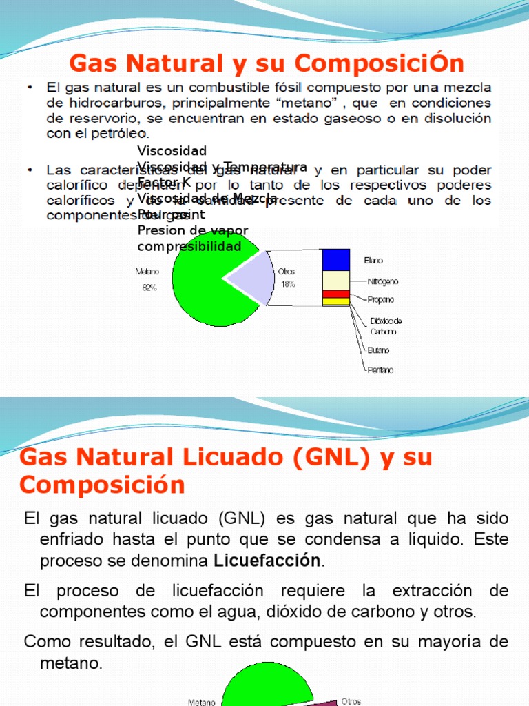Composición y Proceso del Gas Natural | PDF | Gas natural licuado | Gases