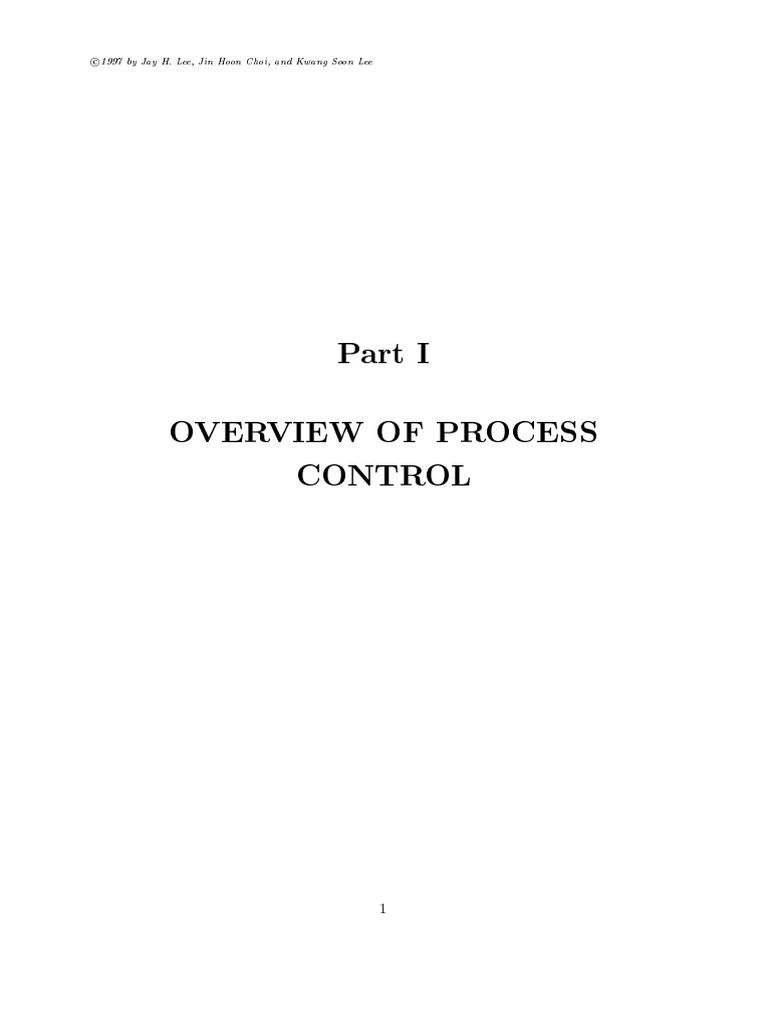 OVERVIEW OF PROCESS CONTROL Part 1 | PDF | Science & Mathematics ...