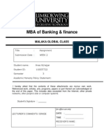 MBA of Banking & Finance: Malaka Global Class