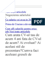 Totul Despre Un CV Bun