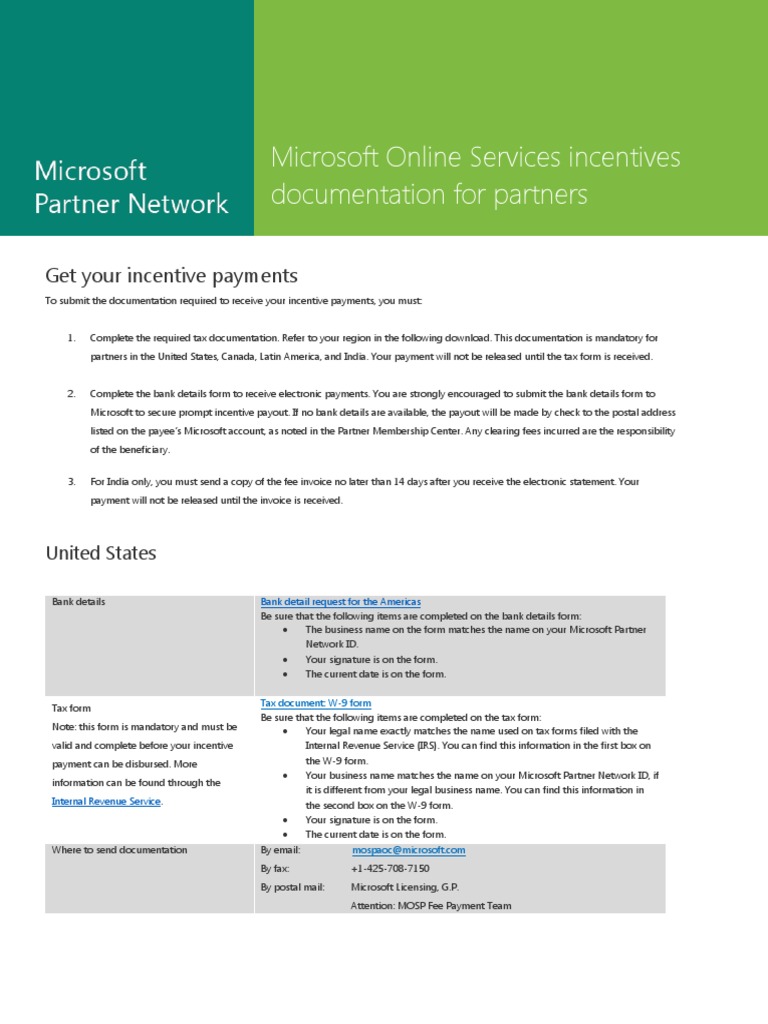 Incentive Payment Documentation Guide | PDF | Payments | Service Industries