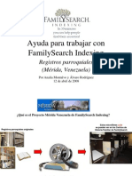 El proyecto FSI-Registros parroquiales Merida-Venezuela-pdf
