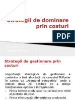 Strategii de Dominare Prin Costuri