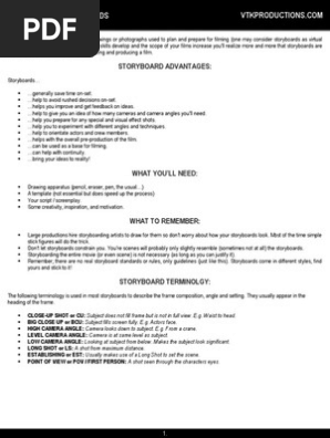 How to Draw Storyboards