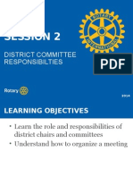 District Committee Responsibilities and Goals