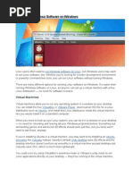 Run Linux Software On Windows