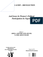 Gender Audit 2003 Elections