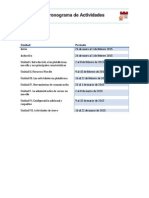 Cronograma de Actividades Moodle