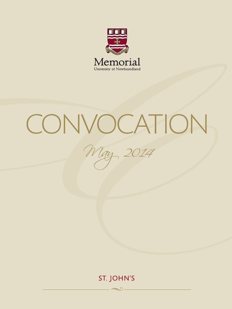 Spring Convocation 2014 Program | PDF | Academia | Further Education