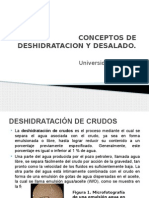 Conceptos de Deshidratacion y Desalado