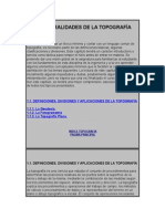 Generalidades de La Topografía