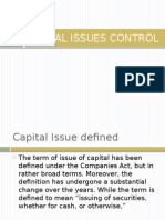 Capital Issue Control