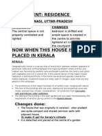 Assignment: Residence: Place: Varanasi, Uttar-Pradesh Problems Changes
