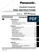 Panasonic CF-P1 PDAs and Smartphones User Manual