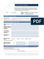 Formato de Análisis y Descripción de Cargo