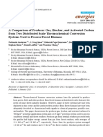 A Comparison of Producer Gas, Biochar, and Activated Carbon from Two Distributed Scale Thermochemical Conversion Systems Used to Process Forest Biomass